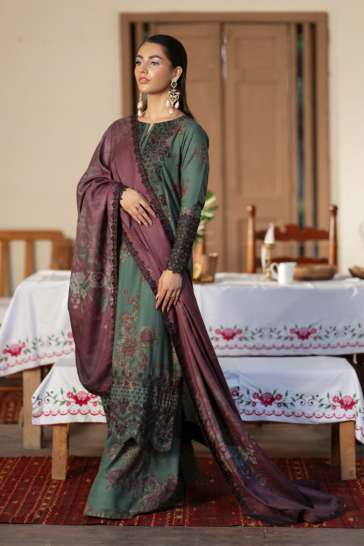 IPK-08 Embroidered Slub Khaddar - Iznik