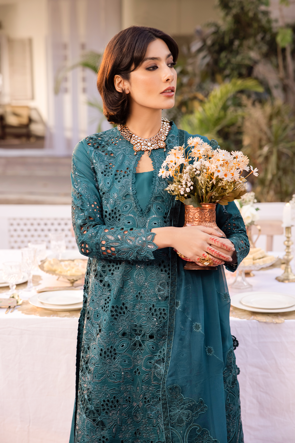 NKG-07  Embroidered Lawn - Iznik