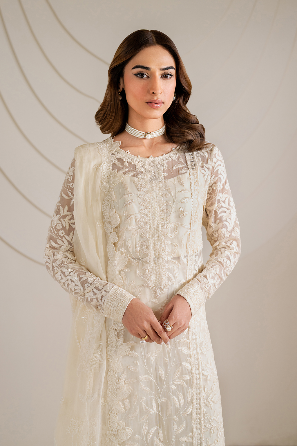 UE-391 Embroidered Chiffon Secondary image
