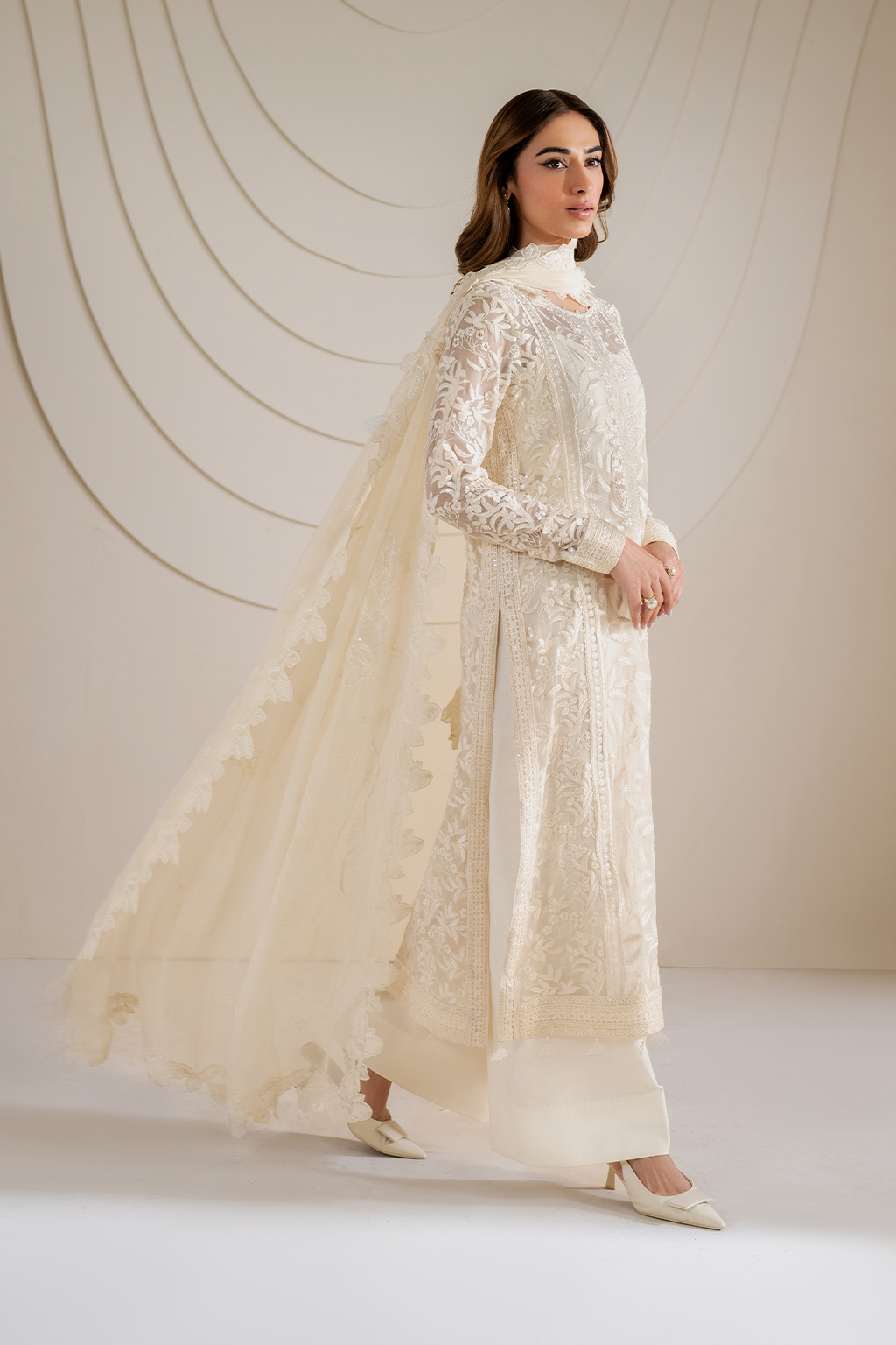 UE-391 Embroidered Chiffon - Iznik