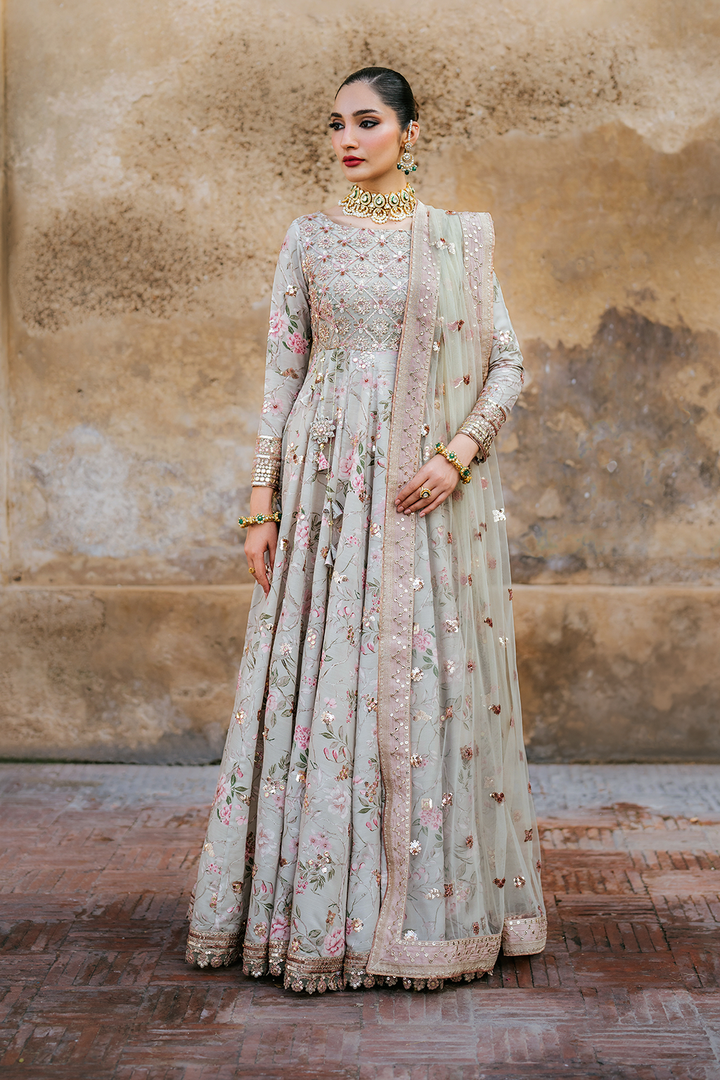 UE-313 Embroidered Raw Silk - Iznik