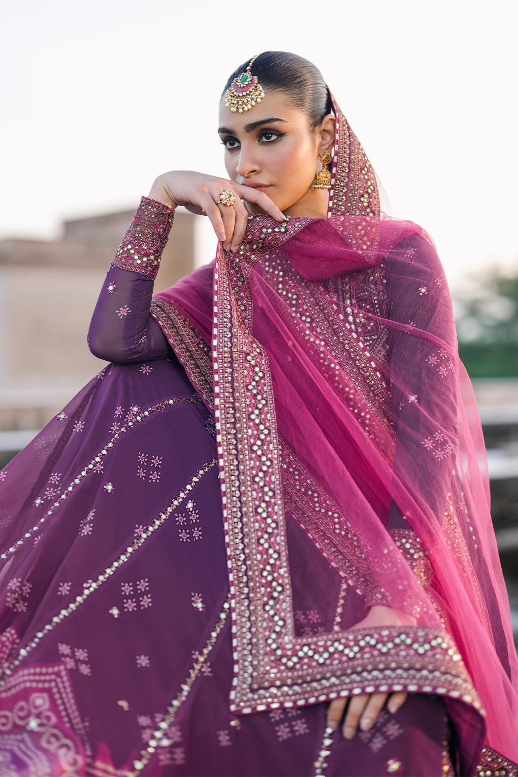 UE-333 Embroidered Chiffon Secondary image