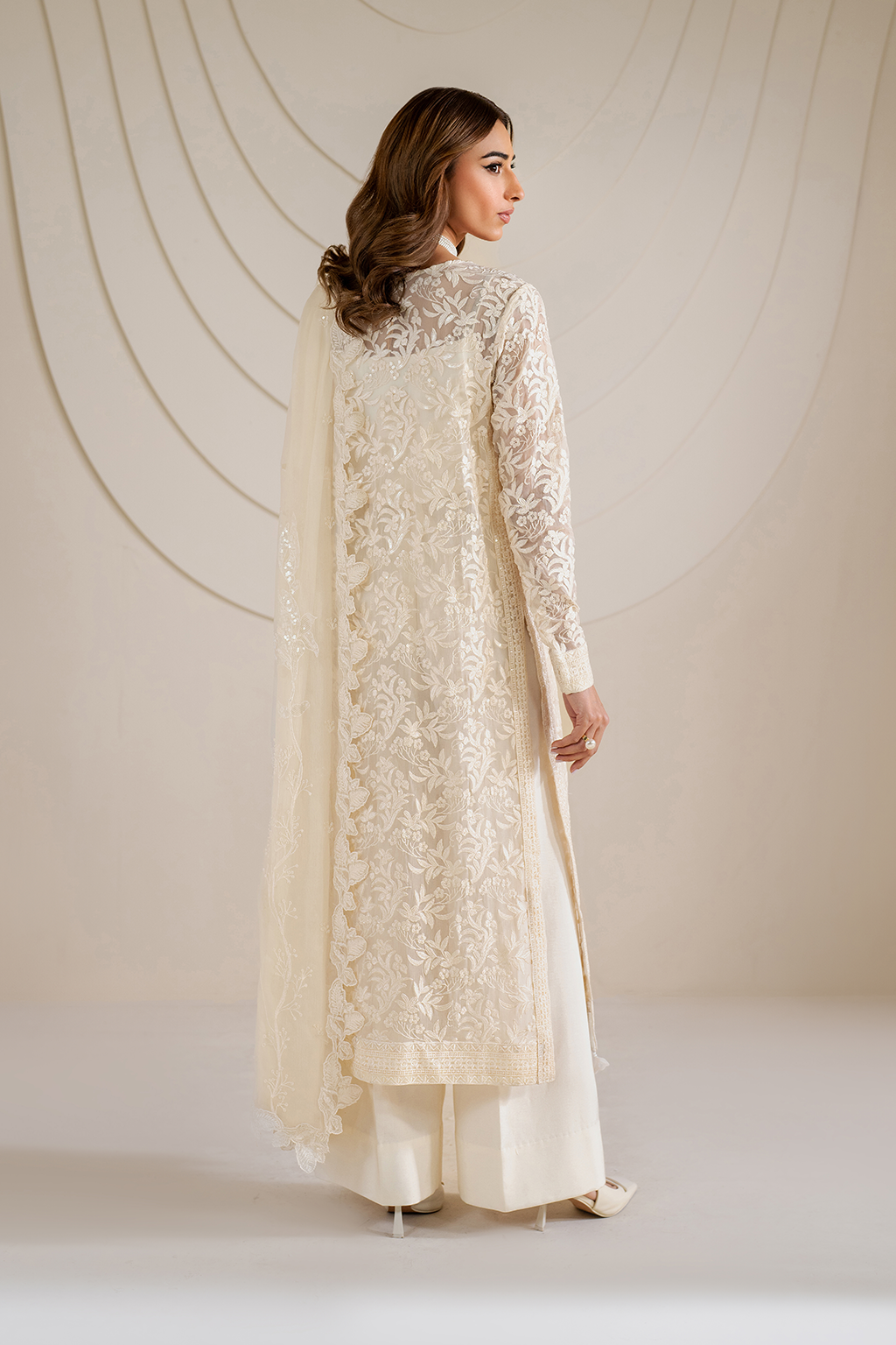 UE-391 Embroidered Chiffon - Iznik