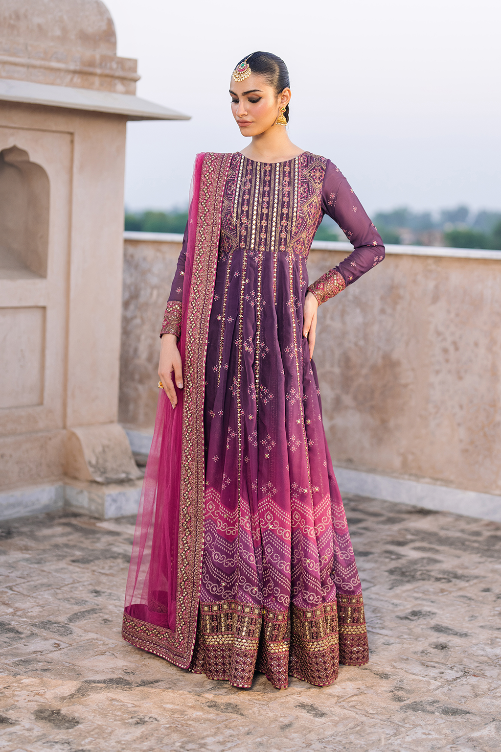 UE-333 Embroidered Chiffon Main image