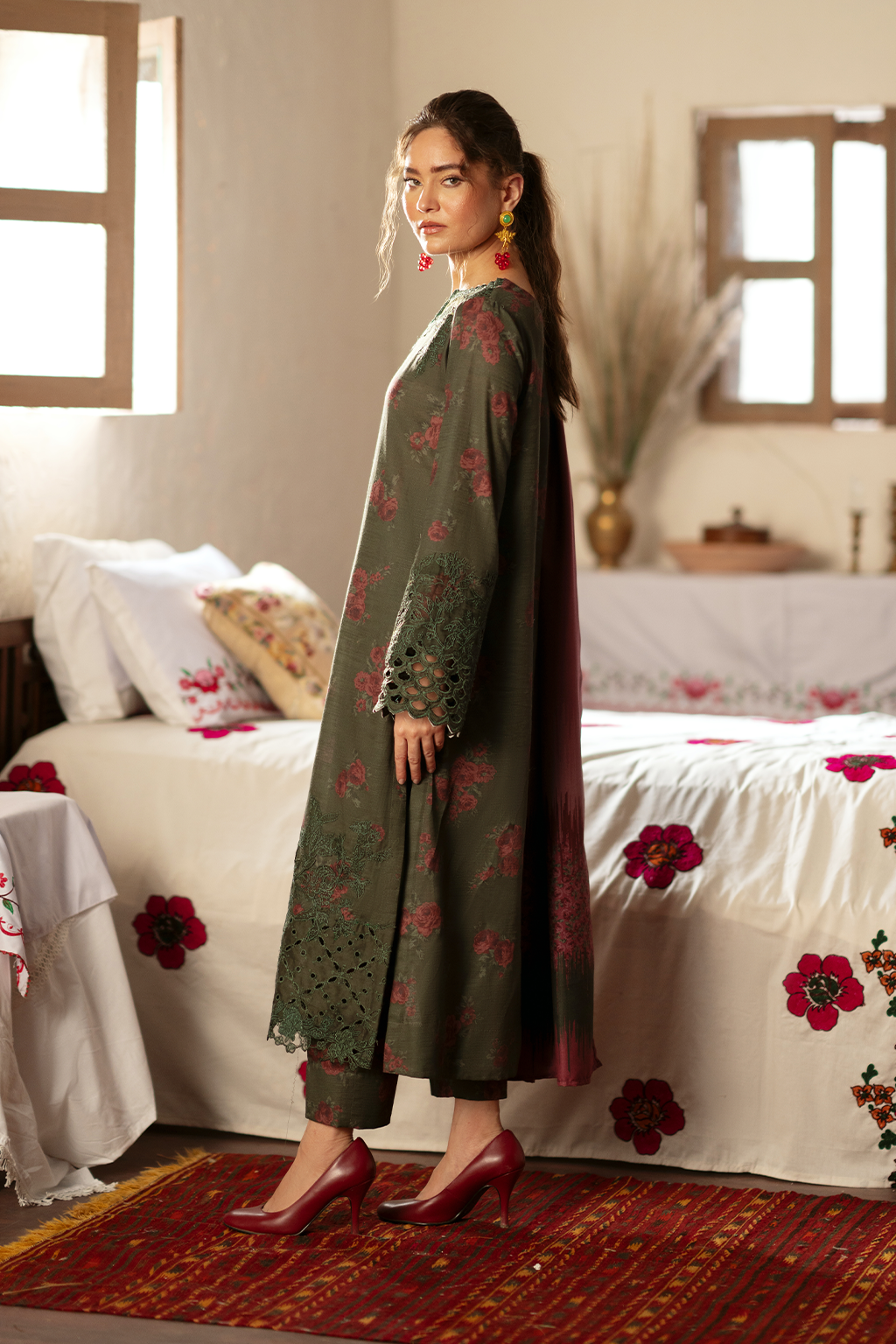 IPK-05 Printed Slub Khaddar - Iznik
