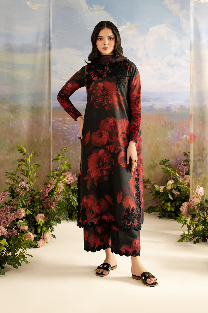 UE-455 Printed Lawn - Iznik