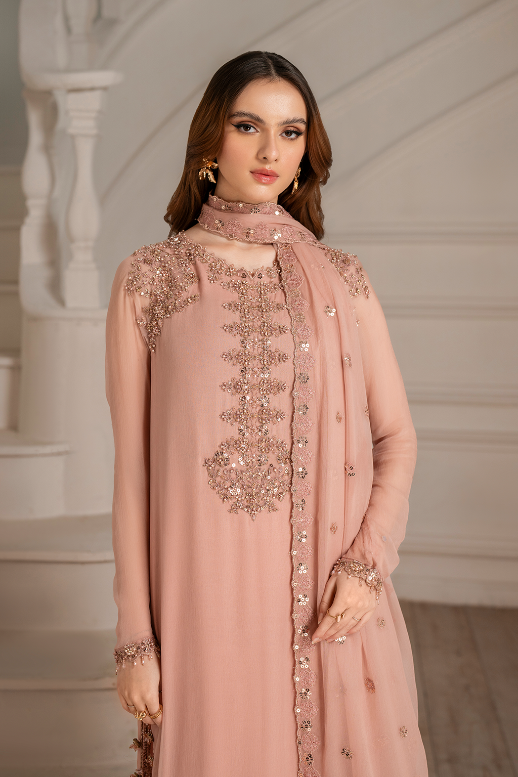 UE-479 Embroidered Chiffon - Iznik