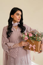 UE-431 Embroidered Textured Lawn - Iznik