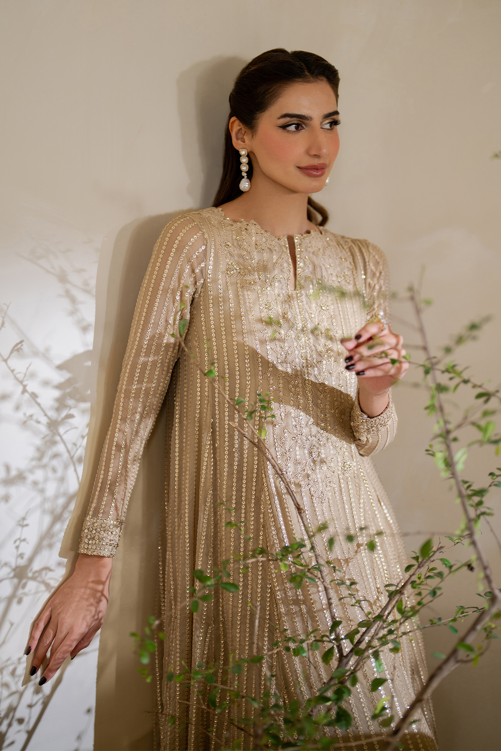 CC-58 Embroidered Chiffon - Iznik