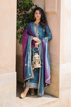 Embroidered Chiffon - Iznik