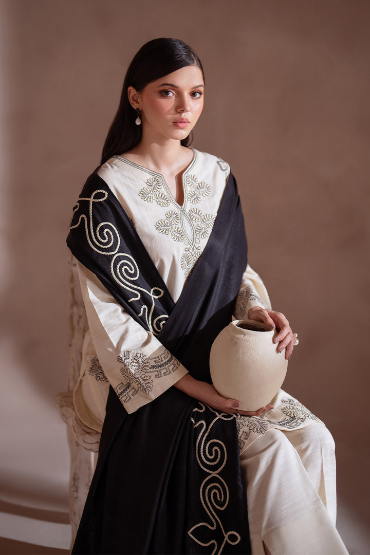 UE-361 Embroidered Khaddar