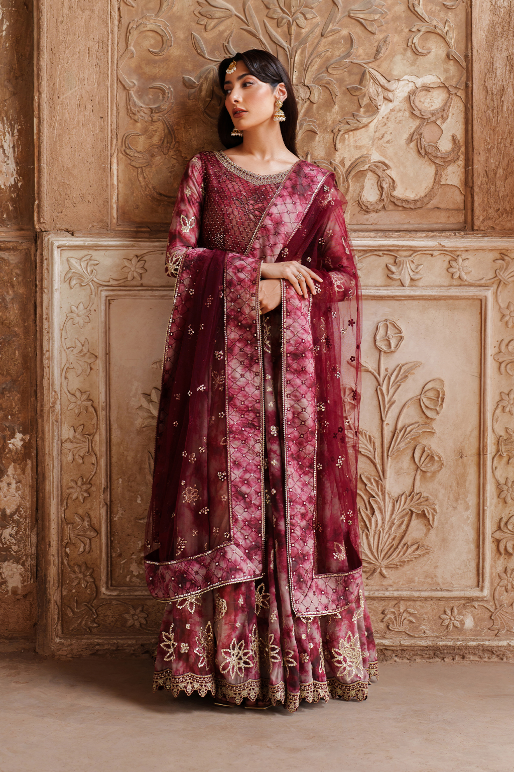 UE-533 Printed Chiffon - Iznik