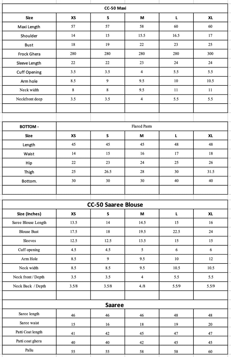 Size Chart Image