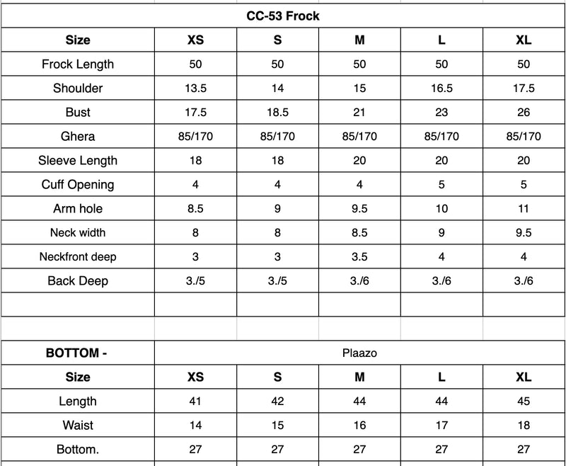 Size Chart Image