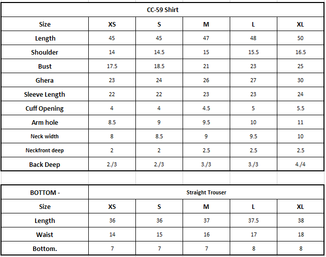 Size Chart Image