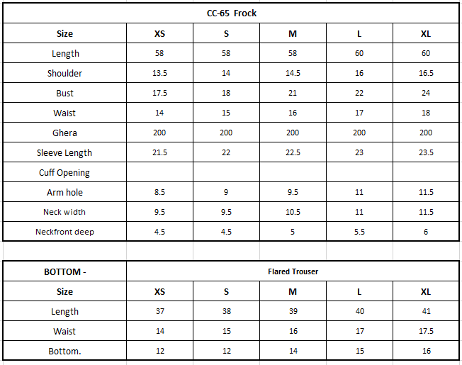 Size Chart Image