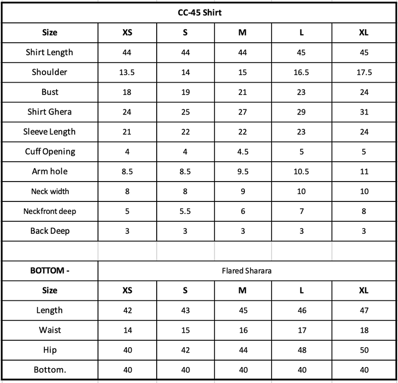 Size Chart Image