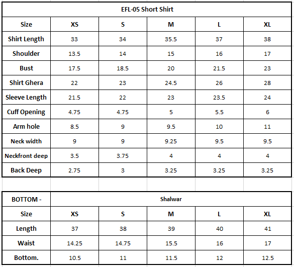 Size Chart Image