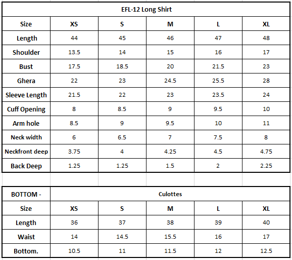 Size Chart Image