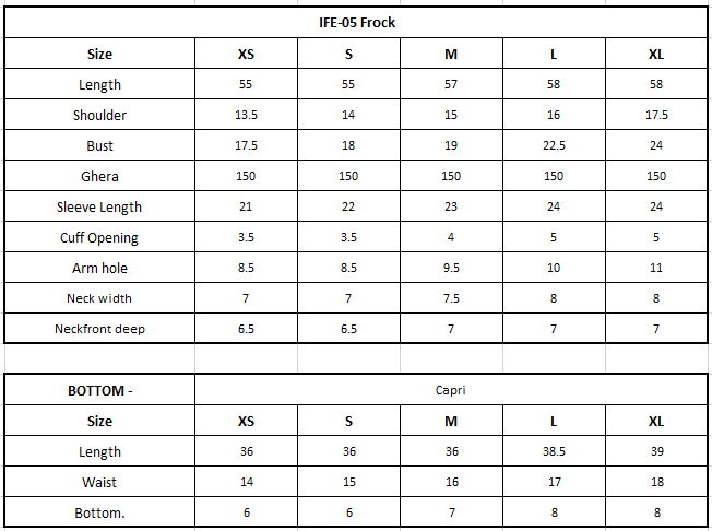 Size Chart Image