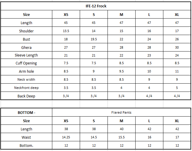 Size Chart Image