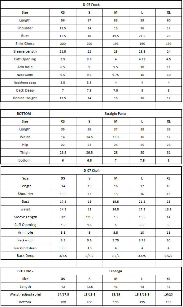 Size Chart Image