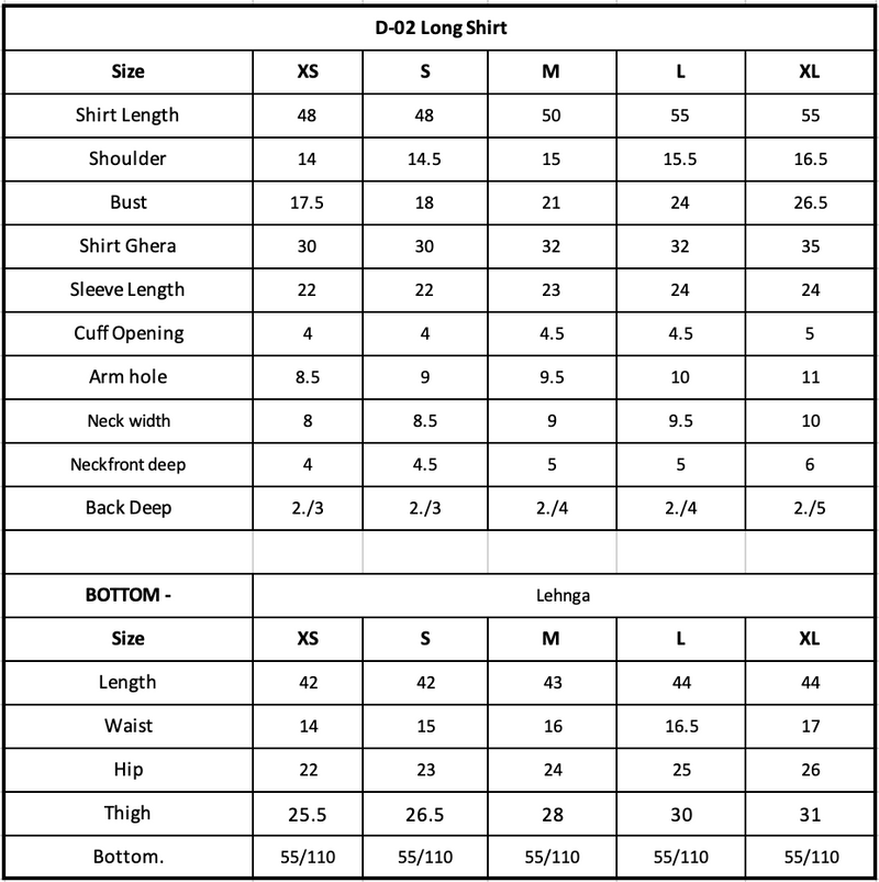 Size Chart Image