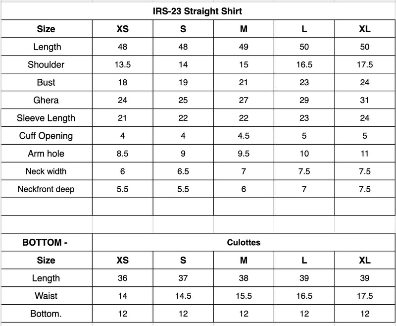 Size Chart Image