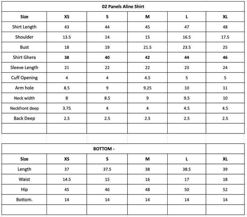 Size Chart Image