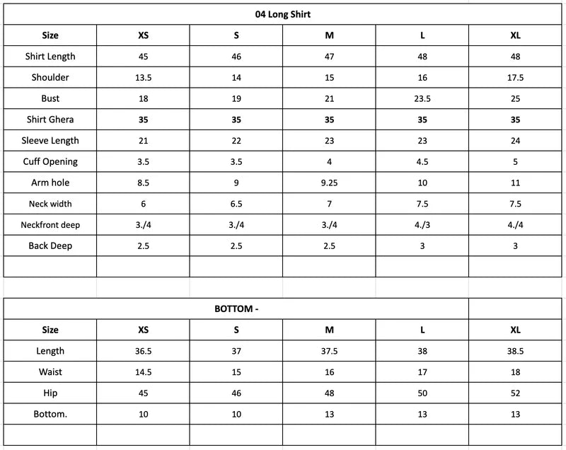 Size Chart Image