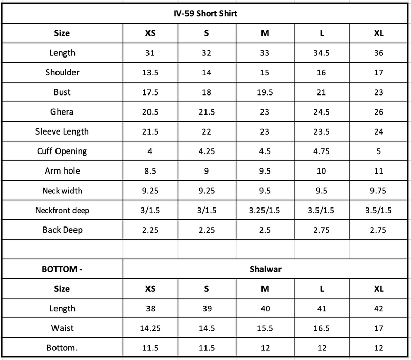 Size Chart Image