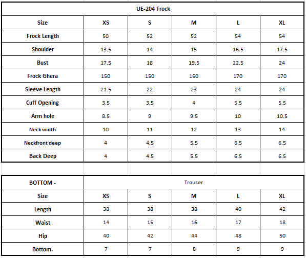 Size Chart Image