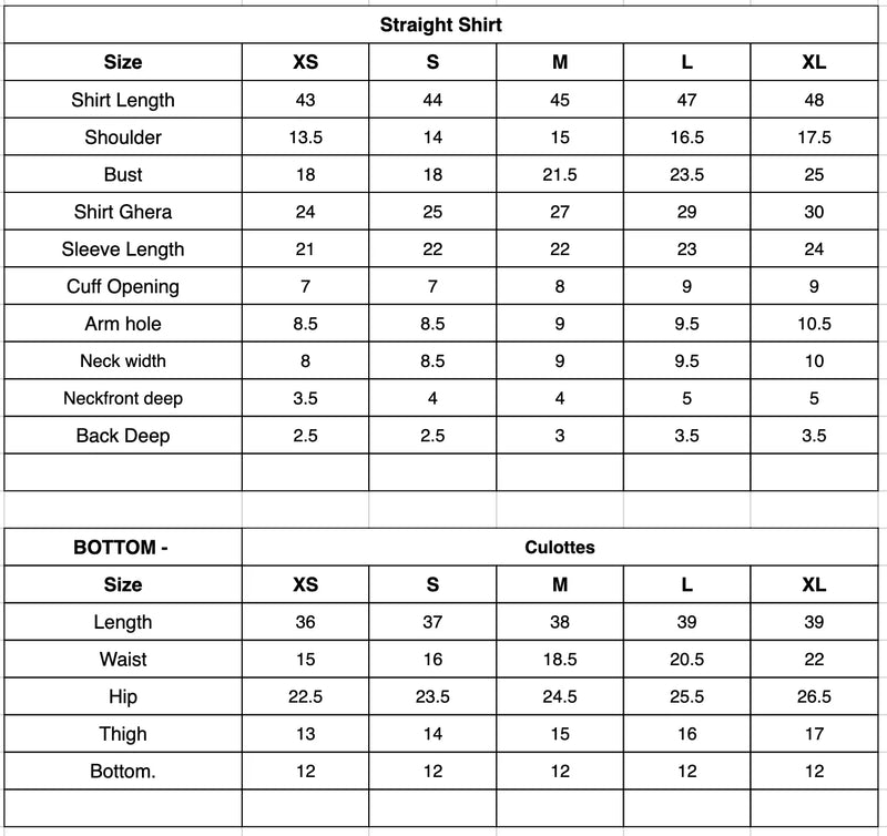 Size Chart Image