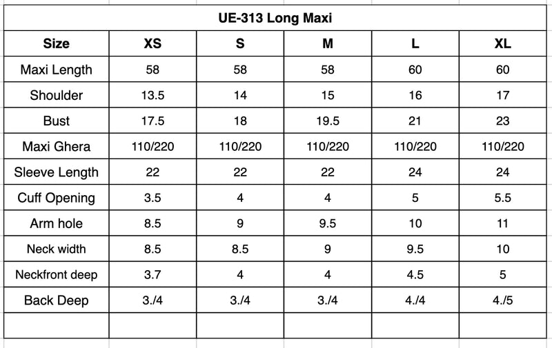 Size Chart Image