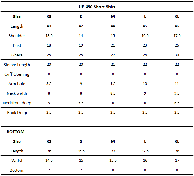 Size Chart Image