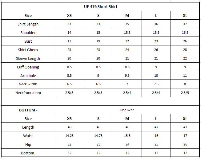 Size Chart Image