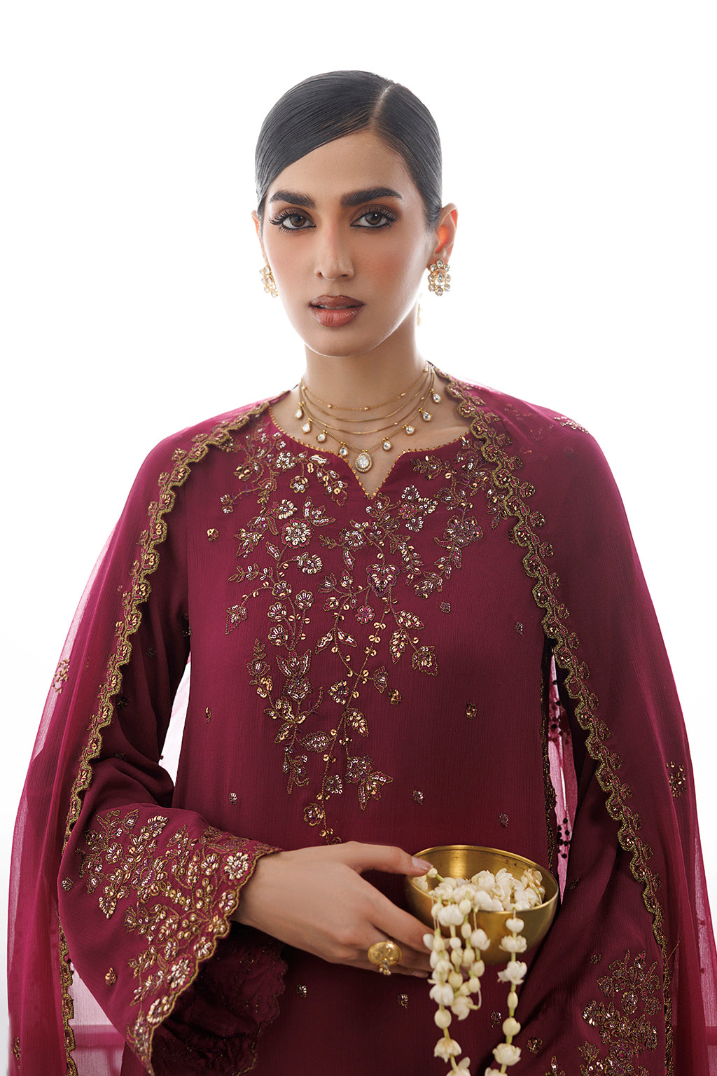 CC-109 Embroidered Chiffon