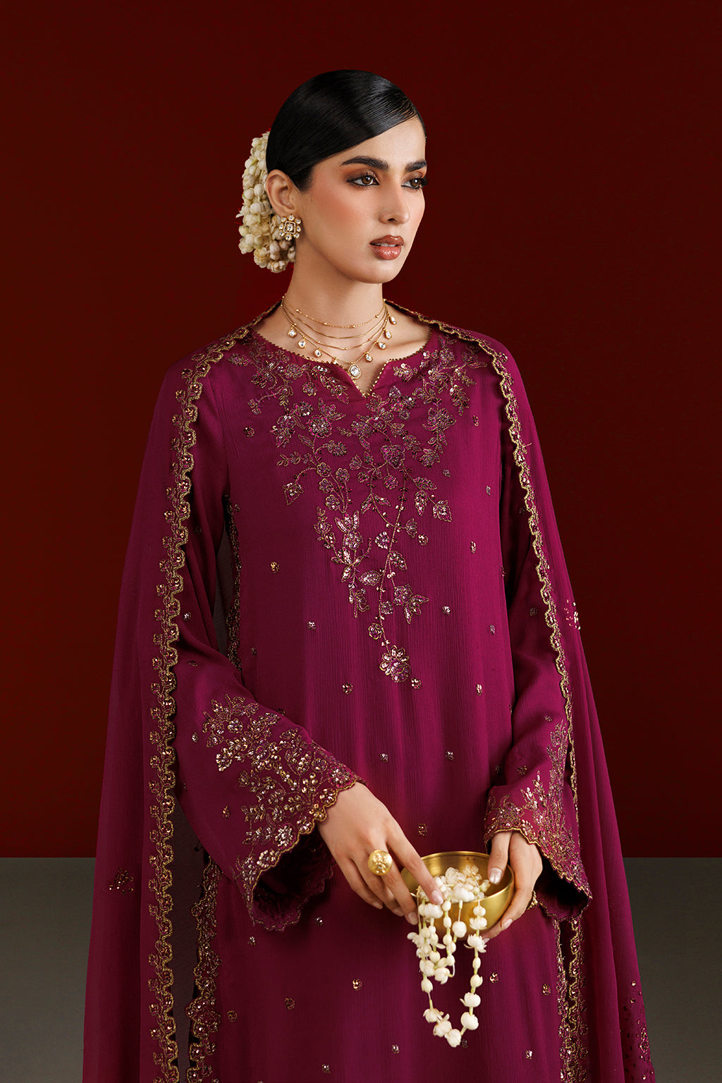 CC-109 Embroidered Chiffon Secondary image