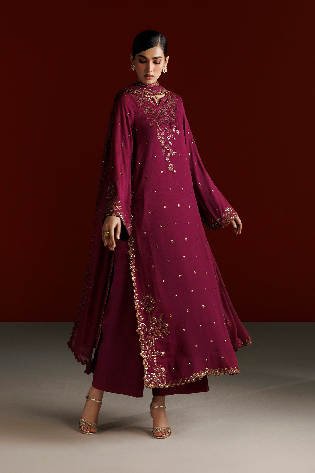 CC-109 Embroidered Chiffon Main image