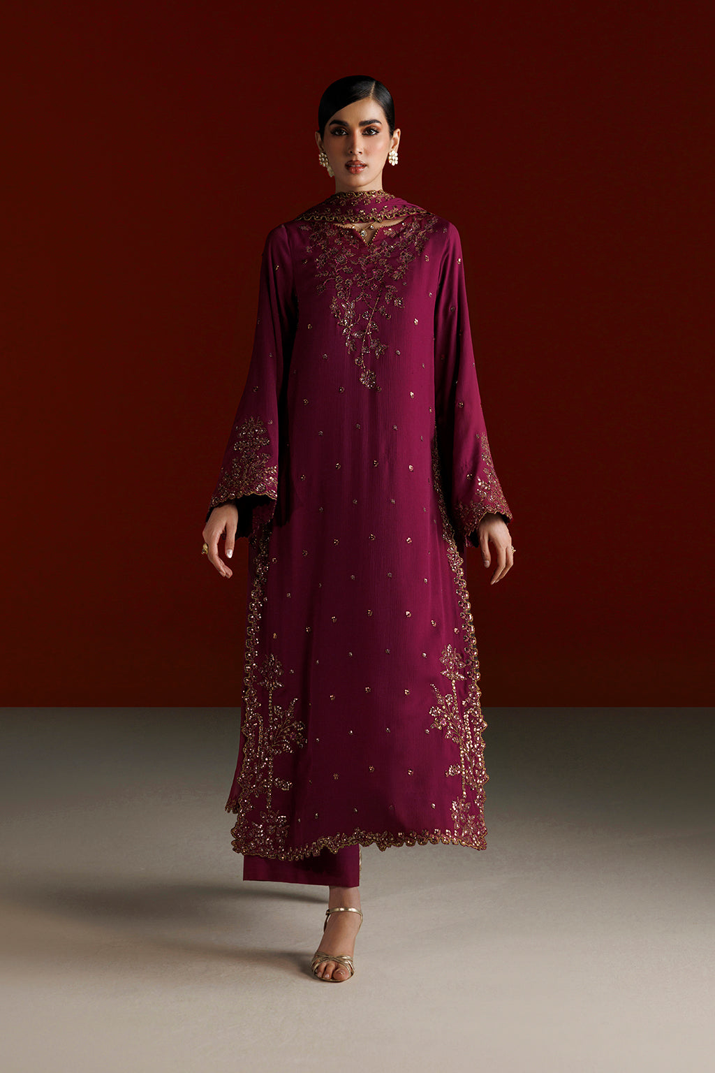 CC-109 Embroidered Chiffon Main image