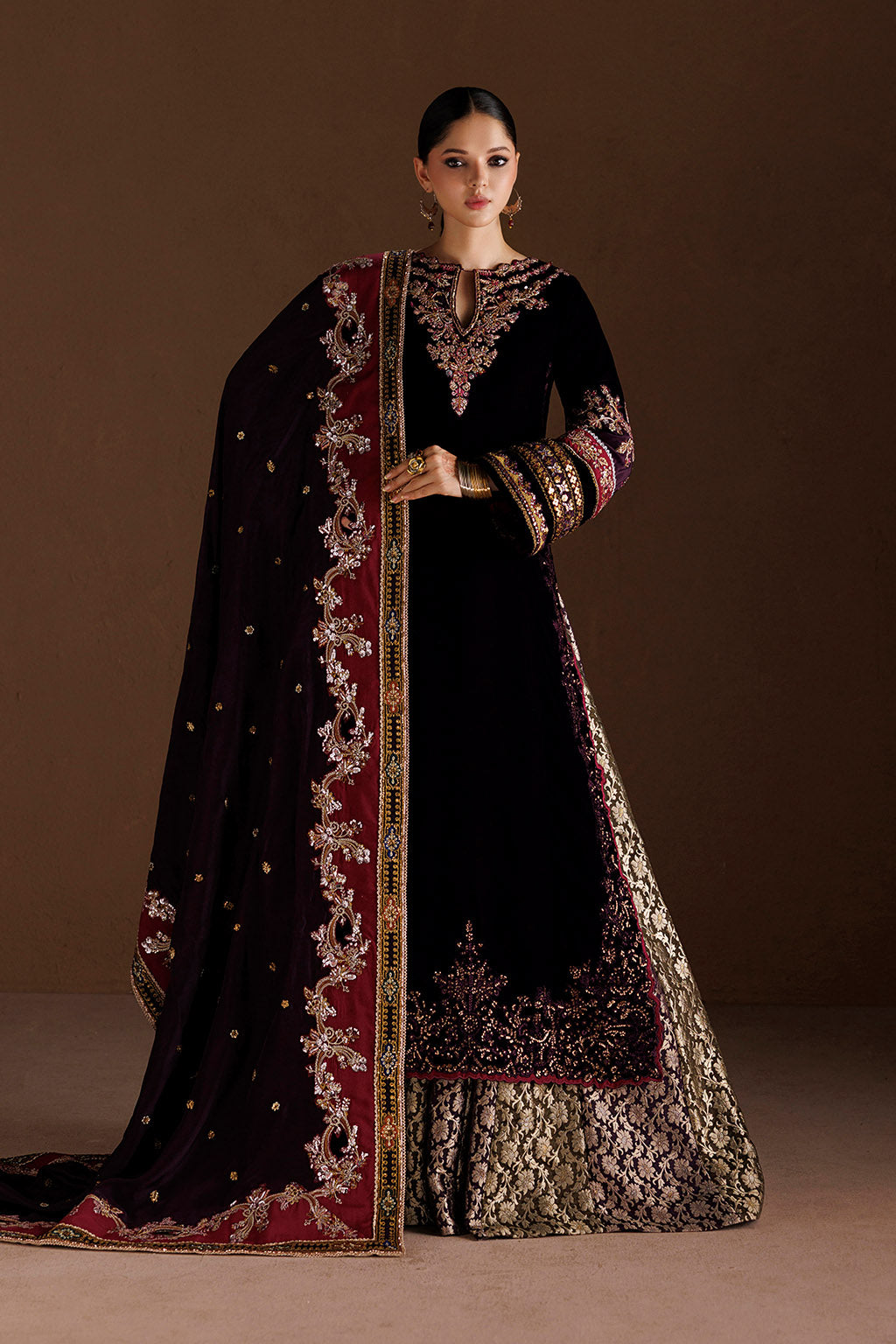 IV-81 Embroidered Velvet