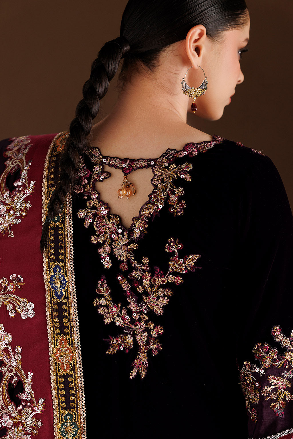 IV-81 Embroidered Velvet
