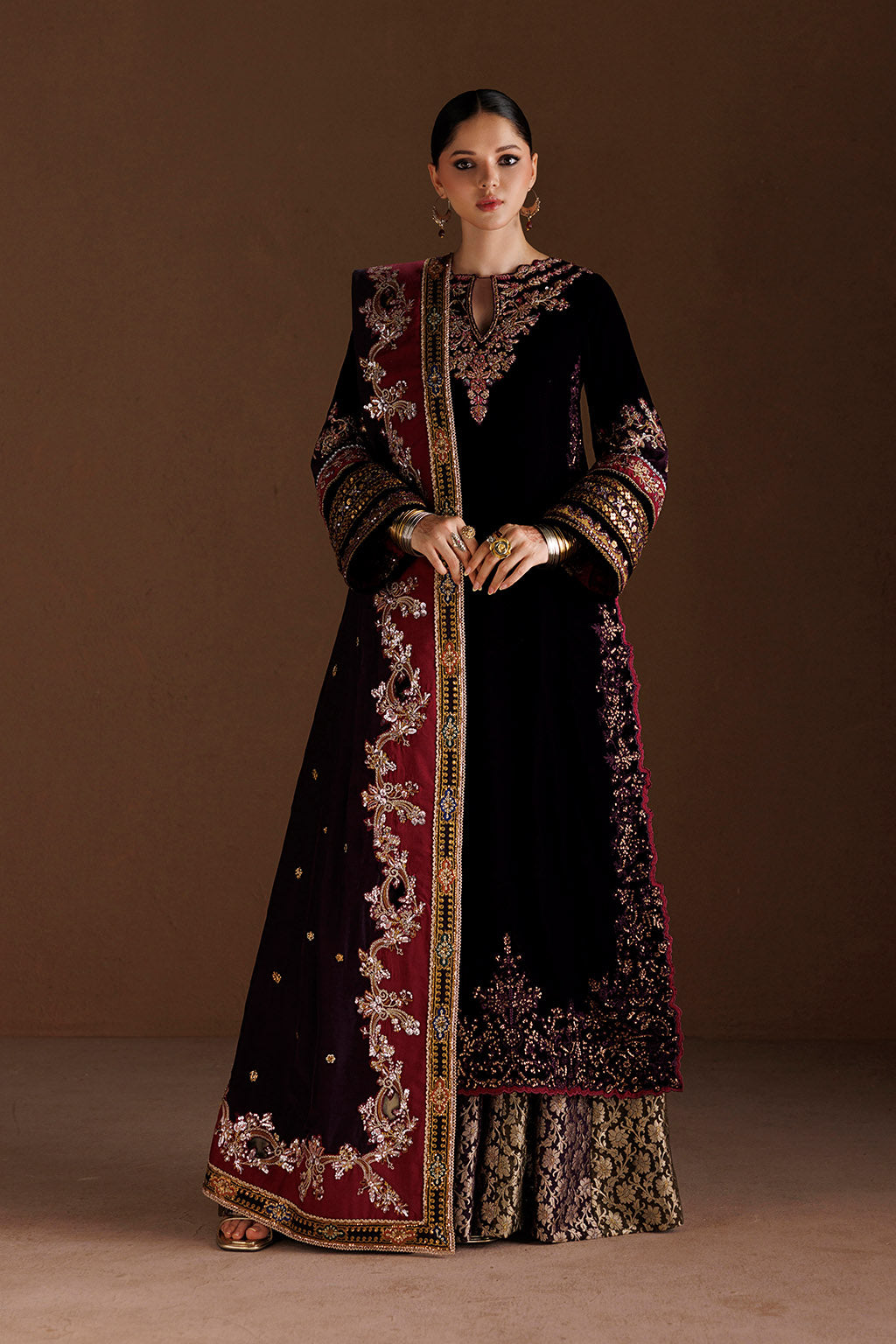 IV-81 Embroidered Velvet