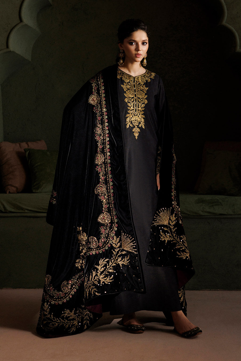 IV-80 Embroidered Sheesha Silk Main image
