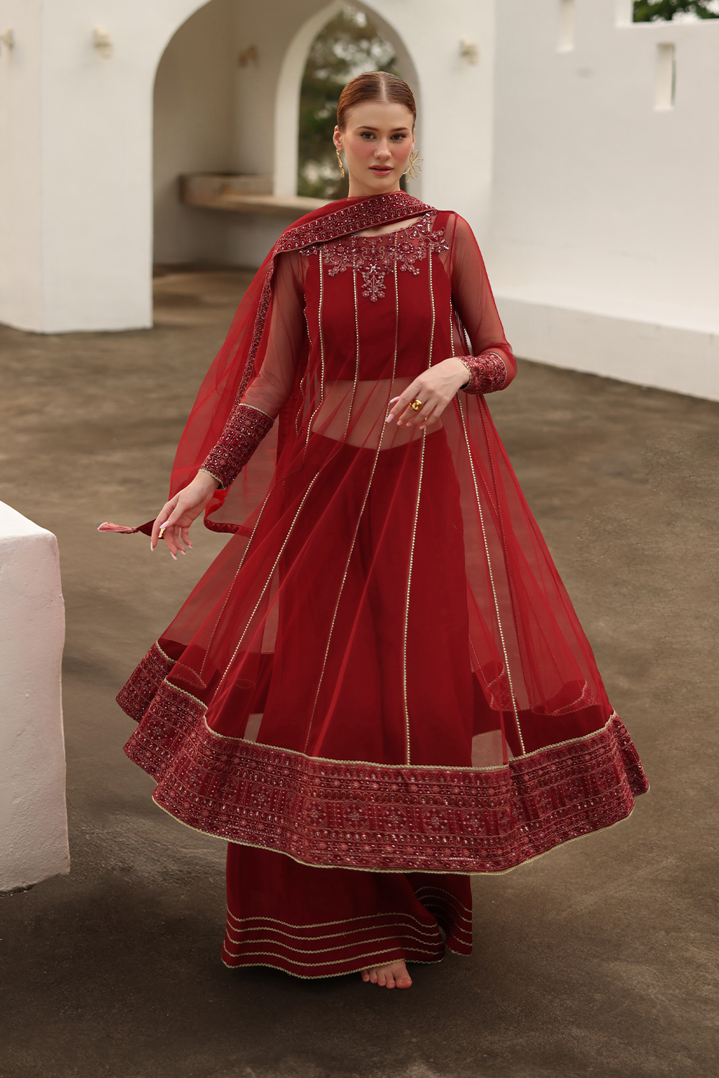 CC-67 Embroidered Net - Iznik