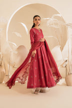 UE-425 Embroidered Textured Lawn - Iznik