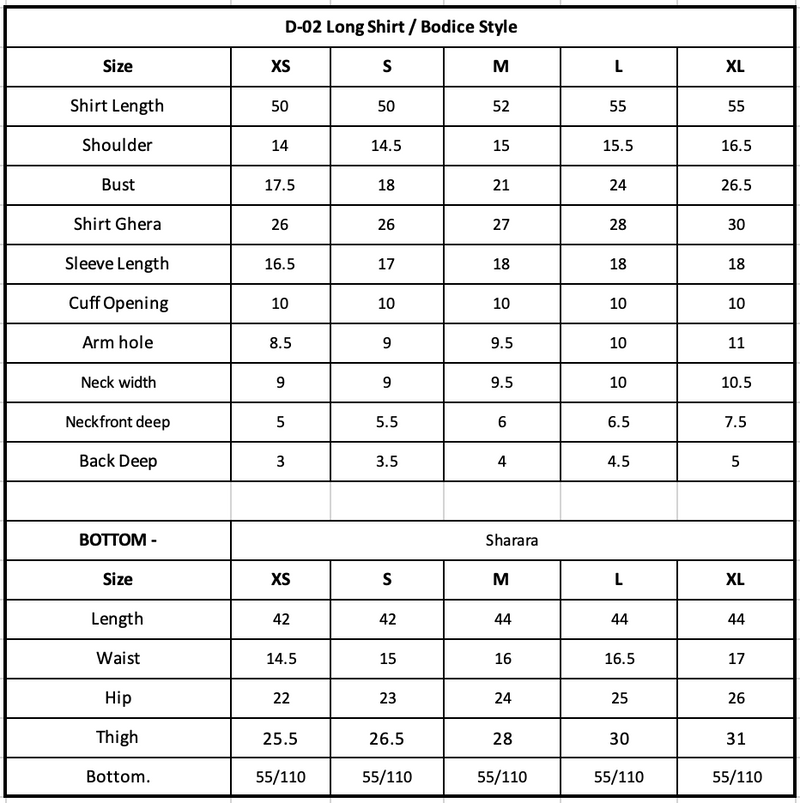 Size Chart Image