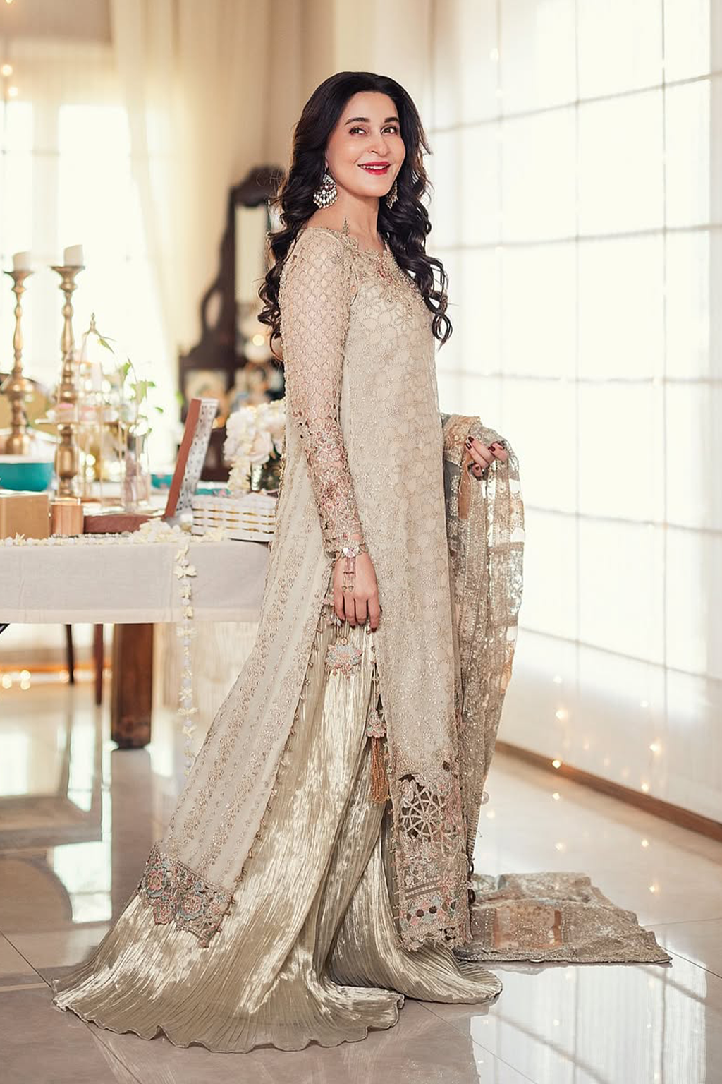 ILC-02 Embroidered Chiffon (Long shirt & Lehnga)