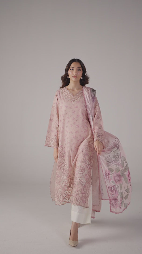 SS-05 Embroidered  Lawn