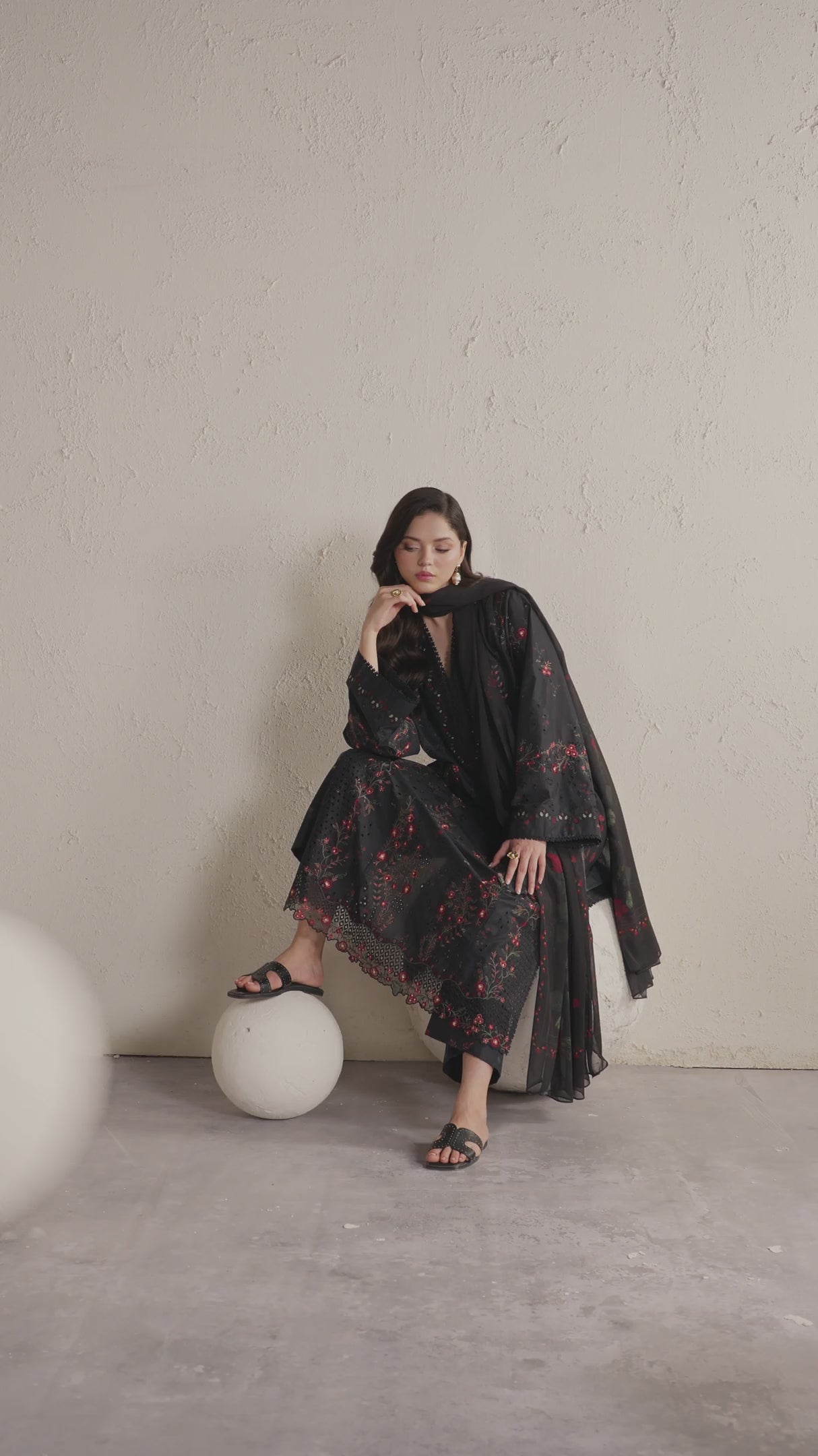 IBE-11 Embroidered Lawn